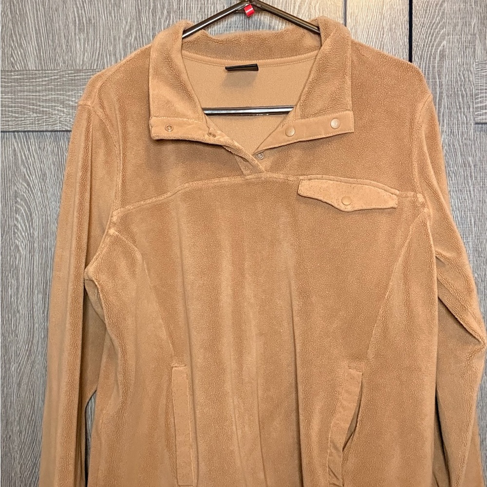 Tan Fleece Pullover
